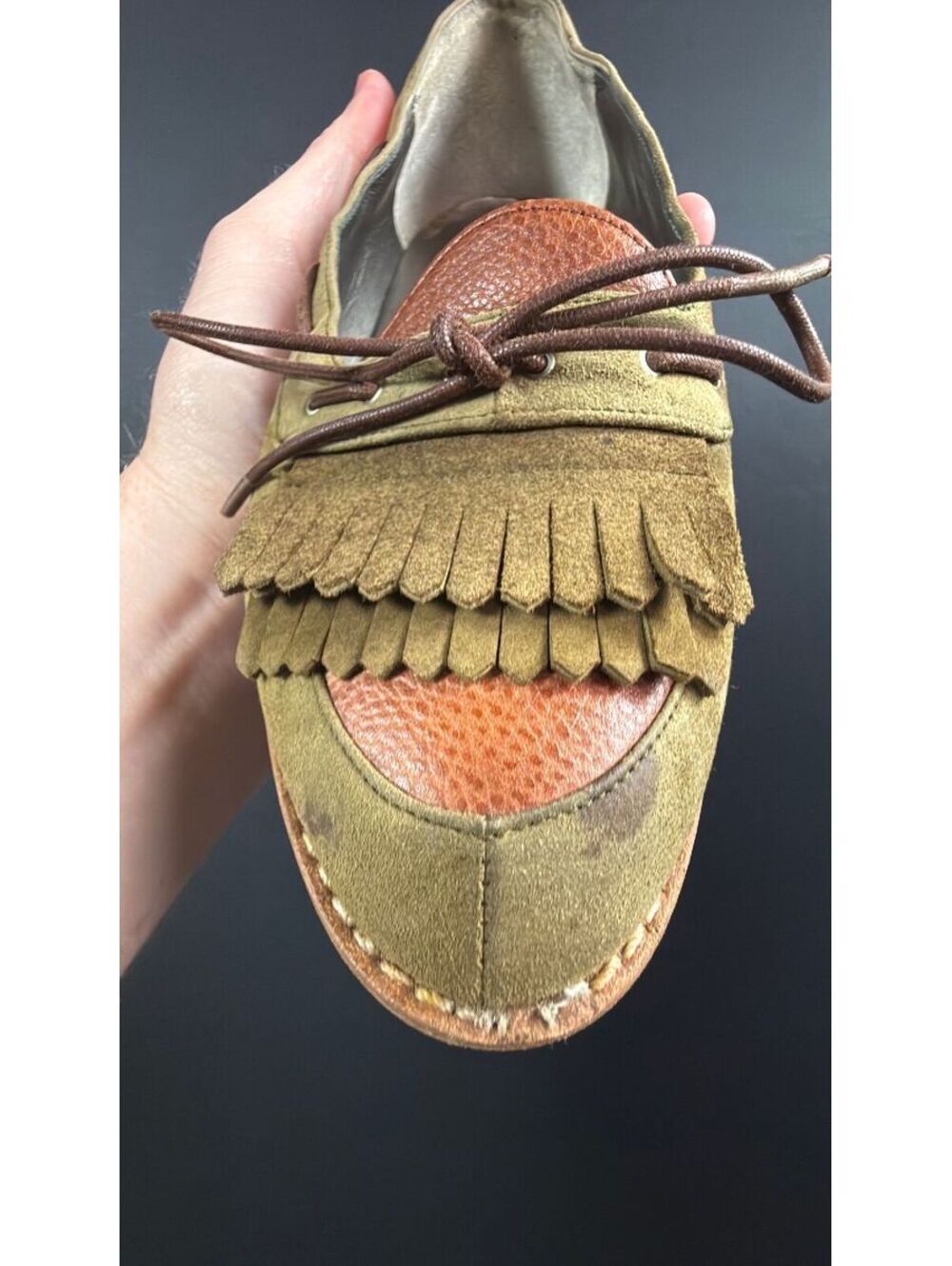 Christian Dior Sport Green Loafers Size 5.5 W - Picture 7 of 8